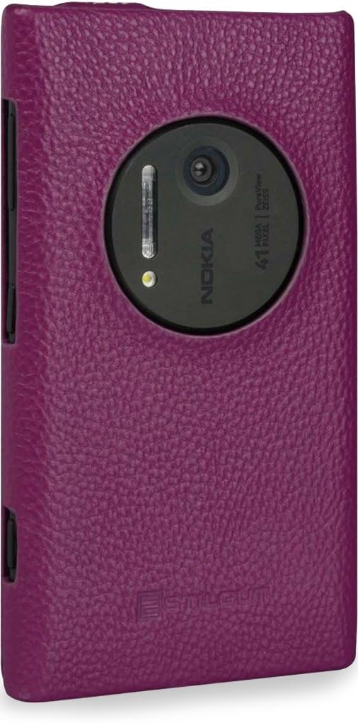 StilGut UltraSlim Genuine Leather Case for Nokia Lumia 1020, Purple - Image 5