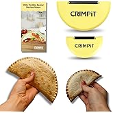 CRIMPiT Tortilla + Book Bundle - Large & Small Tortilla Sealers + Recipe Book – For 10-12” & 6” Flour Tortillas | BPA-Free, Dishwasher Safe | Perfect for Air Fryers | Manufactured in UK & USA