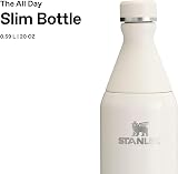 Stanley All Day Slim 0.6L Water Bottle Cream Leakproof Dishwasher Safe view 3