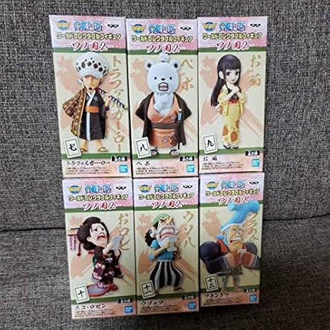Amazon Co Jp 送料510円 ワンピース ワノ国2 ワールドコレクタブルフィギュア 全6種 ワーコレ お菊 ベポ フラの介 おロビ ウソ八 ロー ホビー 通販