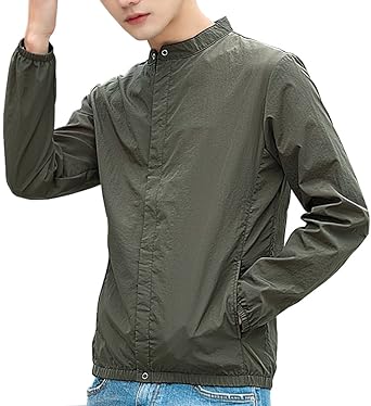 Amazon ジャケットメンズ 薄手 アウター 長袖 夏 Uvカット 日焼け
