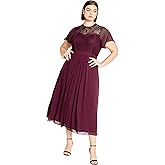 City Chic Plus Size Dress, Lace Niki Dress