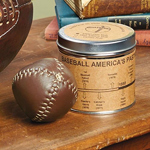 Vintage Style Baseball - 1850S Design Pre-Glove Era Brown Leather