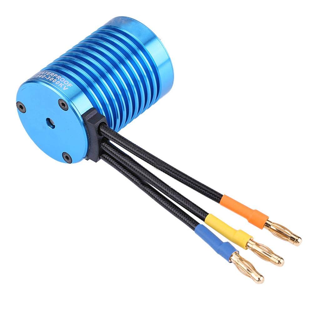 RC Car Motor, F540-V2 3000KV Sensorless Brushless Motor for 1/10 1/12 RC Car Truck Accessory