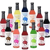 Concession Express&reg; Snow Cone Syrup Party Pack &ndash; 12 Pack (12.7 oz Bottles) &ndash; Variety of 12 Flavors for Snow Cones &amp; Shave Ice &ndash; Blue Raspberry, Bubble Gum, Cherry, Cotton Candy, Fruit Punch, Grape, Lemon Lime, Lemonade, Orange, Strawberry, Root Beer and Watermelon