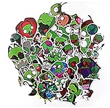 Invader Zim Cartoon Characters Assorted Stickers Lot of 38 Pieces