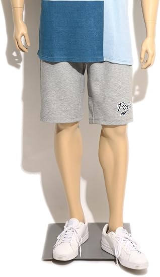Amazon ポロ ラルフローレン Polo Ralph Lauren 大きいサイズ メンズ ロゴプリント ウエストコード スウェット ショートパンツ グレー 2xl ショートパンツ 通販