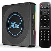 Android 11.0 Amlogic S905X4 X96 X4 4GB RAM 64GB ROM,Dual-WiFi 2.4GHz/5GHz BT Quad Core 64 Bits 3D/8K Full HD/H.265/USB3.0