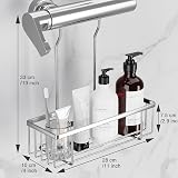 Pickpiff Hanging Shower Caddy SS304 Stainless Steel No Drilling Shelf view 5