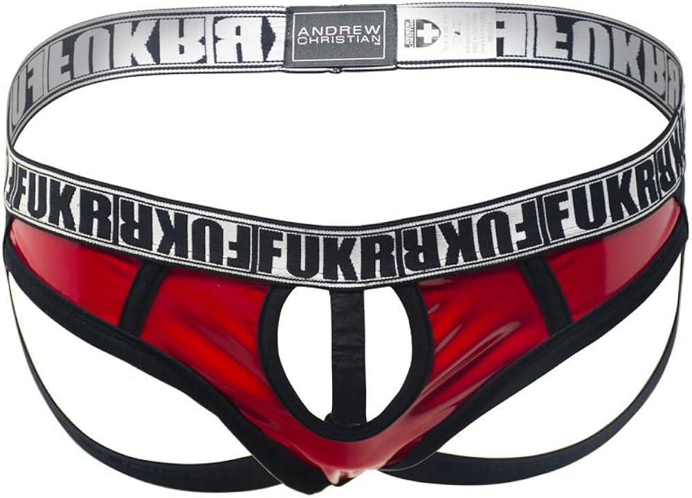 Andrew Christian Men's Fukr CRing Brief Jock, Red, XLarge Amazon.ca