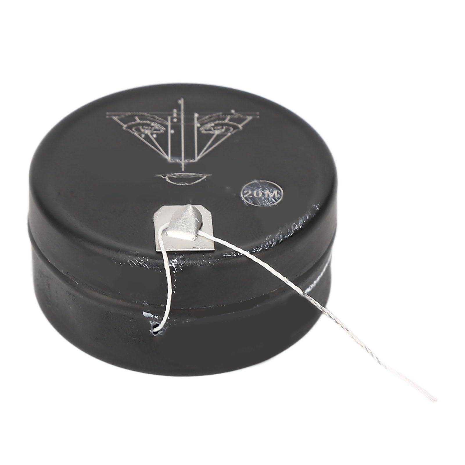 65.6 Feet Pre-Inked Eyebrow Mapping Thread, Microblading Marking String, Makeup Microblading Marking Thread, Professional for Beauty Salon (White)