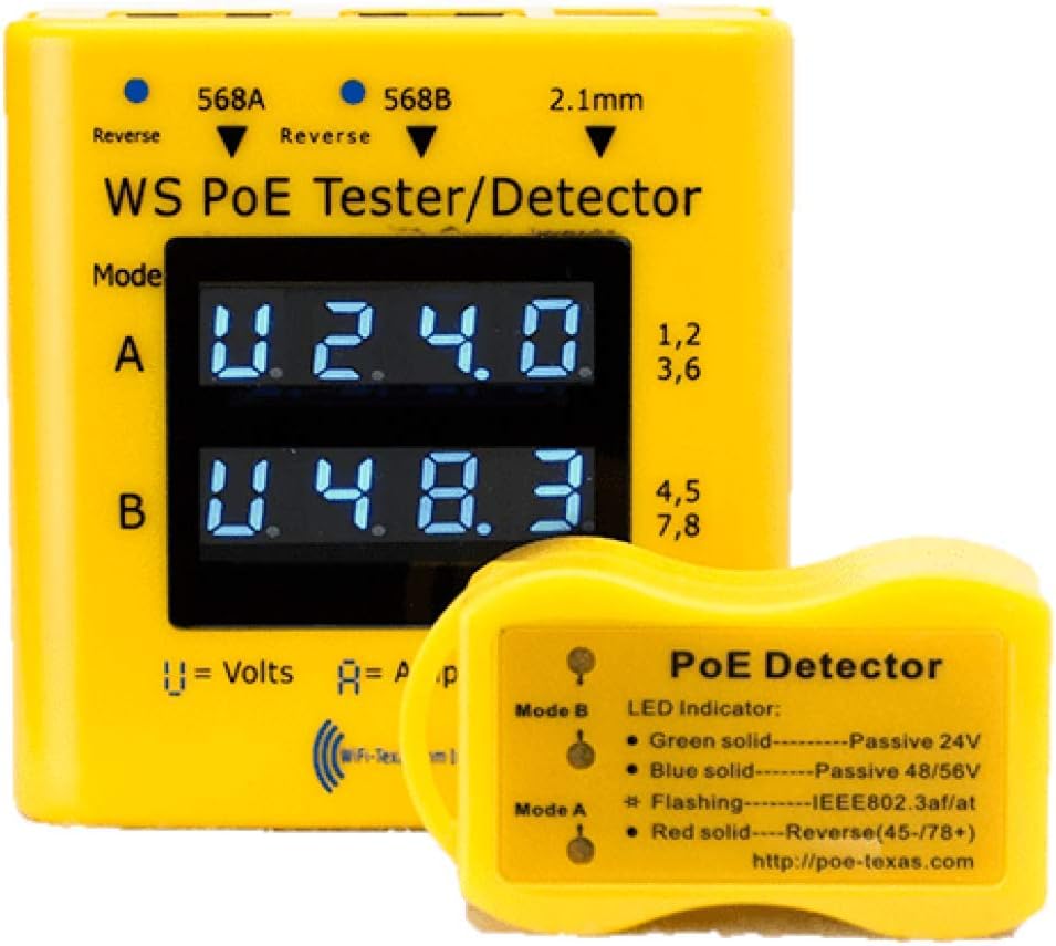 WSPoETester Inline PoE Voltage and Current Tester (PoE Tester and Detector Kit) Amazon.ca