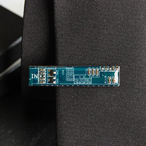 Blue Circuit Board Tie Clip, unique gift for him