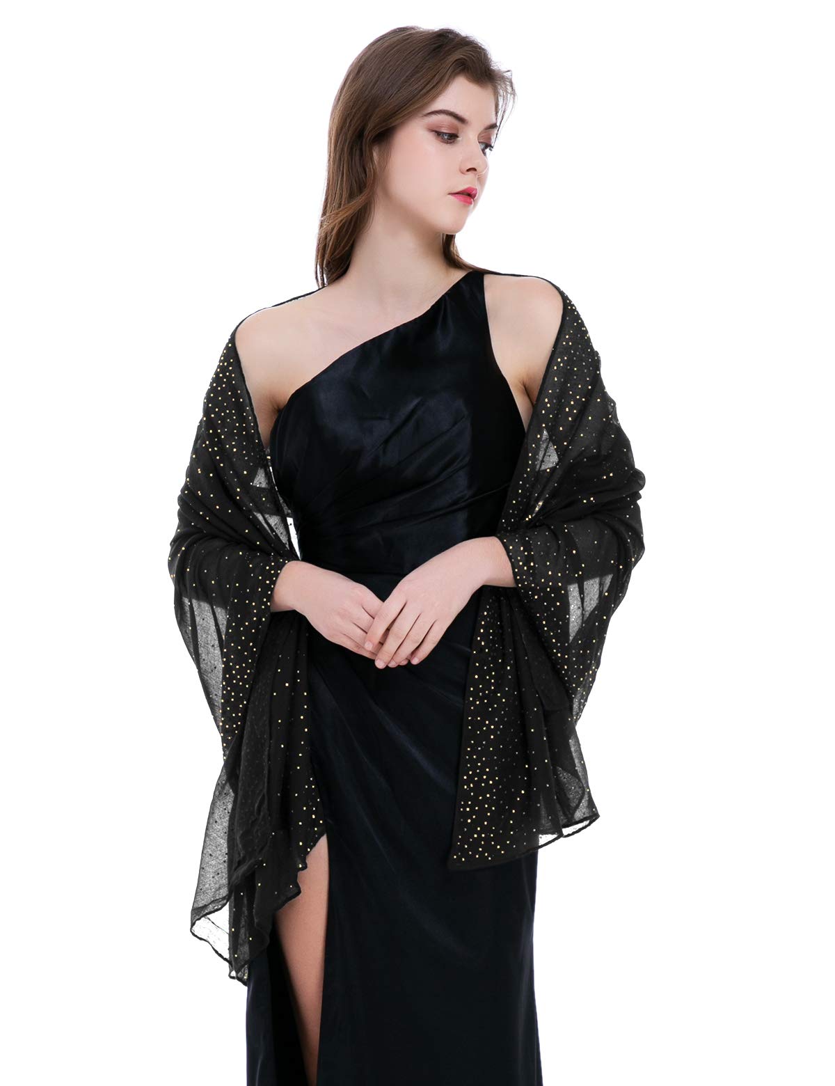 Banetteta"Starry Night" Rhinestone Shawls and Wraps for Evening Dresses Wedding Shawl Wrap Shiny Scarf Banetteta"Starry Night" Rhinestone Shawls and Wraps for Evening Dresses Wedding Shawl Wrap Shiny Scarf