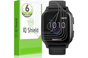 IQShield Screen Protector Compatible with Garmin Venu Sq 2 (6-Pack) Anti-Bubble Clear TPU Film