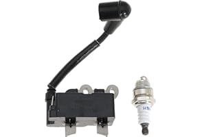HIYEVE Ignition Coil 291337001 with Spark Plug for Ryobi RY254BC 25.4CC and RY252CS RY253SS RY251PH 25cc String Trimmer 2 Cycle Trimmer Brush Cutter