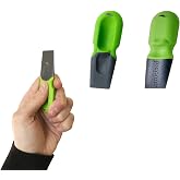 Prepara Thumb Scraper, Green/Gray,Set of 2 | Nylon Pan Scraper, Dishwasher Safe, Heat Resistant, Safe for Non-Stick Cookware Kitchen Cleaning Tool