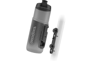 FIDLOCK Twist Bottle 600ml/21oz + Base Systems | New Leak-Proof, Self-Sealing Bottle Cap | Bike Water Bottle Holder with No Screws & Attached Bottle | Cage Free Magnetic Rack