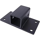 Lesurey 2 inch Receiver Bolt on Tractor Bucket 2" Towing Hitch Receiver 5/8”Hitch Pin Hole Class 3 Trailer Hitch for Tractor Bucket, RV, UTV, Truck,12000lbs