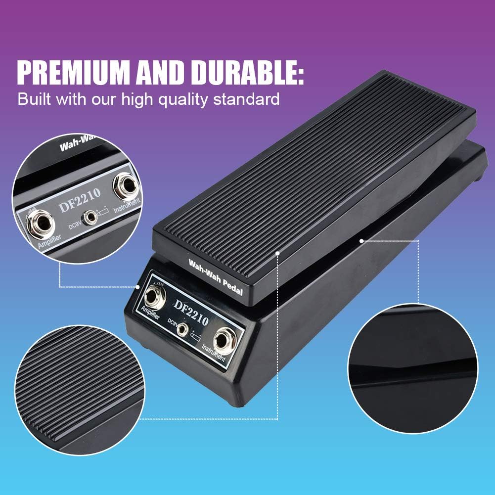 RiToEasysports Wah Pedal, DF2210 Electric Guitar Effect Pedal Multifunctional WAH Volume Pedal Musical Instrument Accessories - Image 4