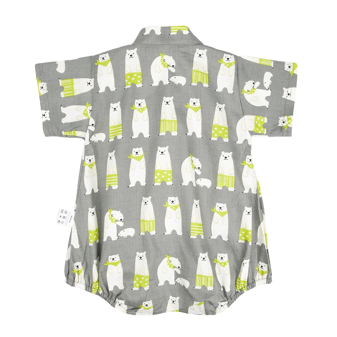 PAUBOLI Baby Kimono Onesie Cotton Infant Sakura Japanese Pajamas