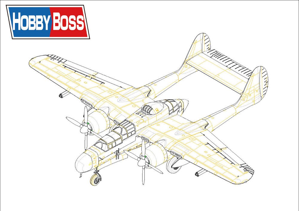 Hobbyboss 1:72 - Northrop P-61B Black Widow