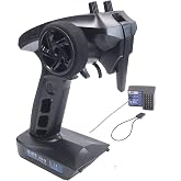Alaohu FS-GT5 6CH Transmitter and FS-BS6 Receiver for RC Cars Boats Flysky | Gyro Receiver 6 Channels 2.4GHz AFHDS2A Radio Control System