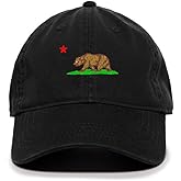 Tech Design California Bear Baseball Cap Embroidered Cotton Adjustable Dad Hat