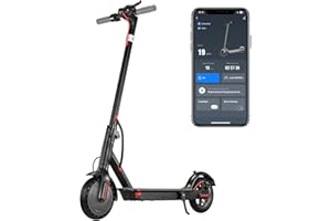 YIWMWIY Electric Scooter Adults, Foldable 8.5" Tires E Scooter for Adults, 19 Mph, 350W Motor Fast Cooter, Kick Scooters Max 21 Miles Long Range for Commuting, Heavy Duty E-Scooter with Dual Braking System
