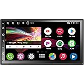 ATOTOZONE 8-Core 7inch Double DIN Android Car Stereo, in-Dash Navigation, Wireless CarPlay/Android Auto QLED Touch Screen, Wi