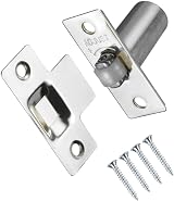 TERF Adjustable Roller Catch Polished Nickel Door Latch with Fixing Screw view 1