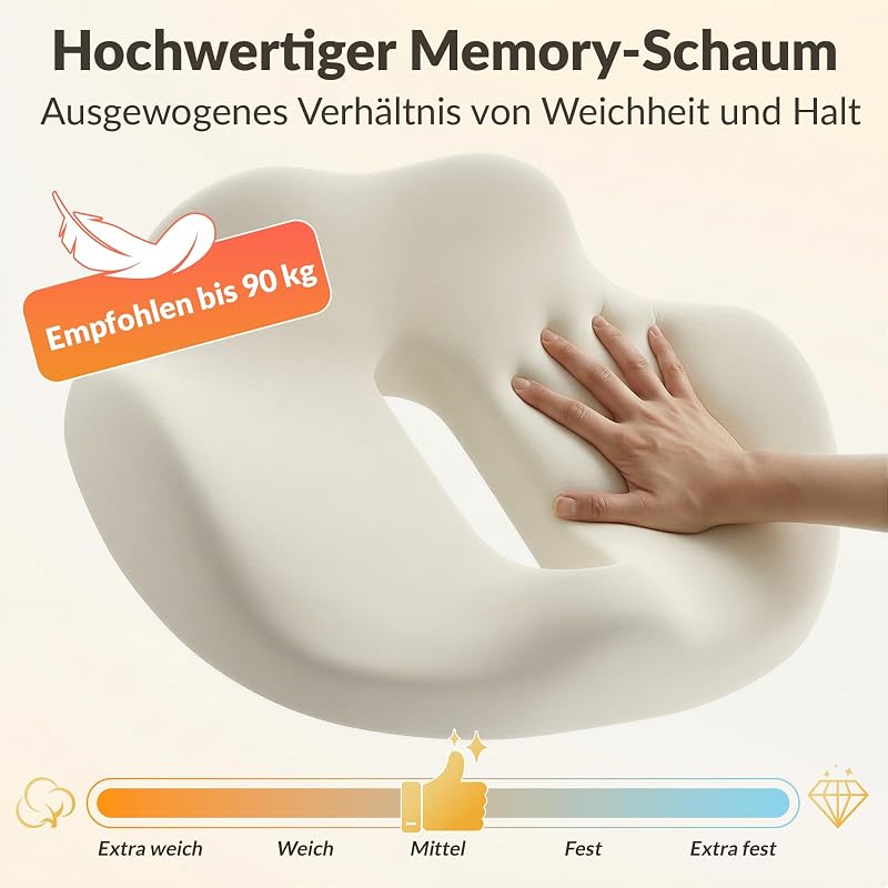 Sitzkissen Ergonomisch in Wellenform — Foto 5 von 8