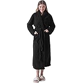 KORBLISS Robes for Women – Premium Plush Fleece Long Bathrobe for Women with Shawl Collar, Soft Warm Womens Robe