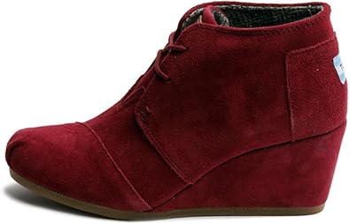 womens burgundy wedges