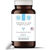 Molecular Fertility Immunoglobulin IgG Supplement for Men &amp; Women - Dairy-Free, Bovine Colostrum Alternative - IGA IgM ImmunoLin for Immune Support, Gut Health, Reproductive Support - 60 Servings