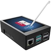 JUN-ELECTRON Mini Monitor for Raspberry Pi 5, 3.5 Inch Monitor with Case and Cooling Fan, 320 x 480 Pixels Resistive Touchscreen TFT LCD Display