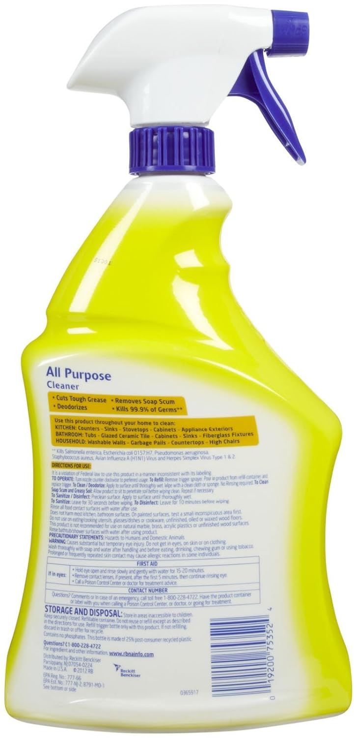 Lysol Brand All Purpose Cleaner 32 Ounce Amazon In Health