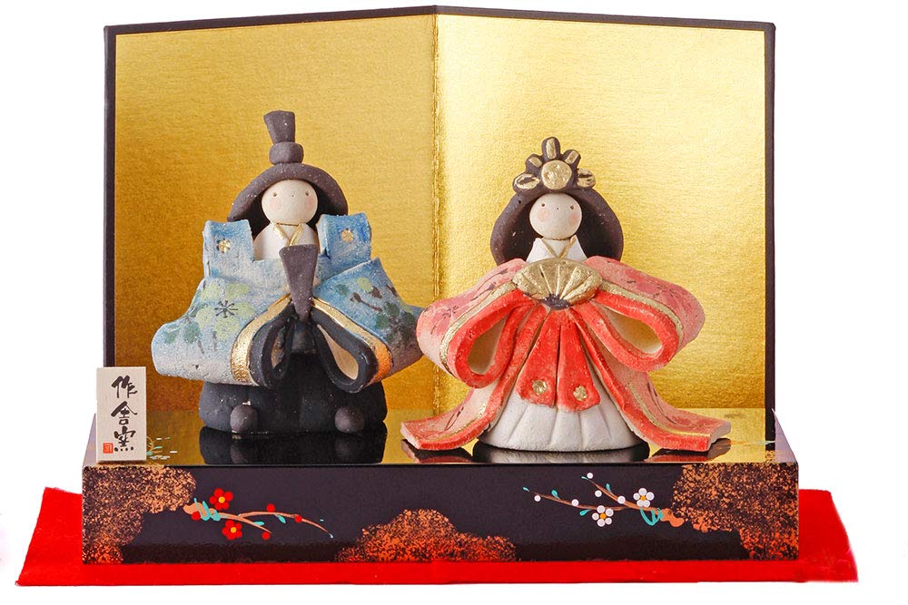 今季ブランド 陶器 コンパクト 雛人形 小さい B07ng7kw 雛飾り おひな様 お雛様 初節句 嬉しき立雛飾り ミニチュア 工房sao ひな人形 人形師の手造り雛人形 可愛い 平飾り Www Wwmp Org Za