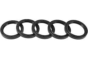 HEROFFIX 5 Pcs Rotary Shaft Seal High Pressure Oil Seal 40x52x7mm Black Nitrile 70 Durometer Rubber