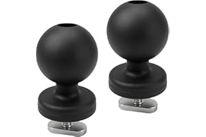EDSRDPLT 2001 1.5" or 1" Track Ball, T-Bolt Mount Track Ball with 1/4"-20 x 1 T-Bolt Attachment for Kayaks, Boats