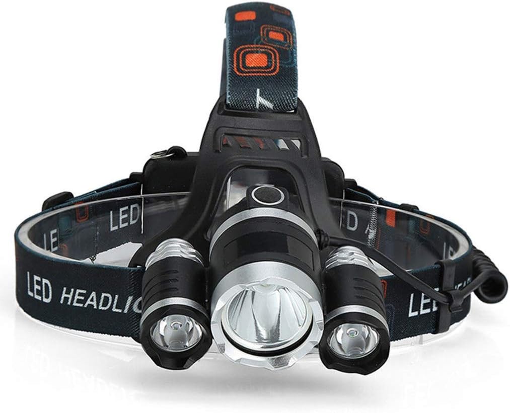 Ultra Bright Cree LED Headlight Torch Headlamp + 18650 Batteries + UK Plug Kit