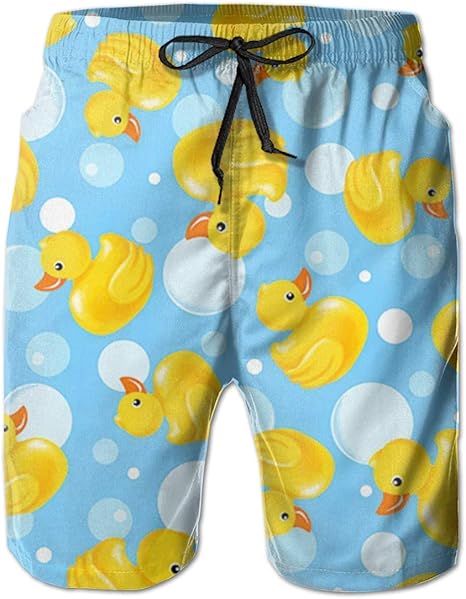 mens rubber ducky swim trunks