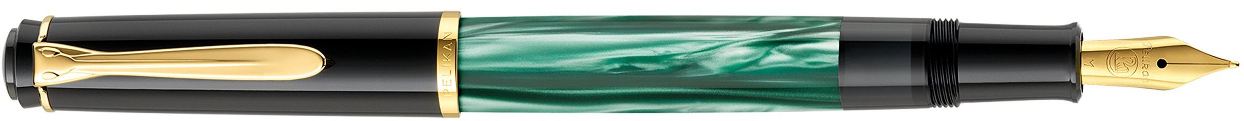 Pelikan M200 983395 Fountain Pen Nib F Marbled Green