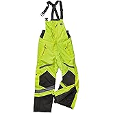 Ergodyne GloWear 8928 Insulated Thermal Bib Overalls, High Visibility, Weather-Resistant