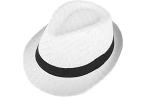 WESTEND Unisex Short Brim Fedora - Hats for Men & Women + Straw Fedora Hats, Cooling Mesh Hats, Fashion Fedora Hats 2024