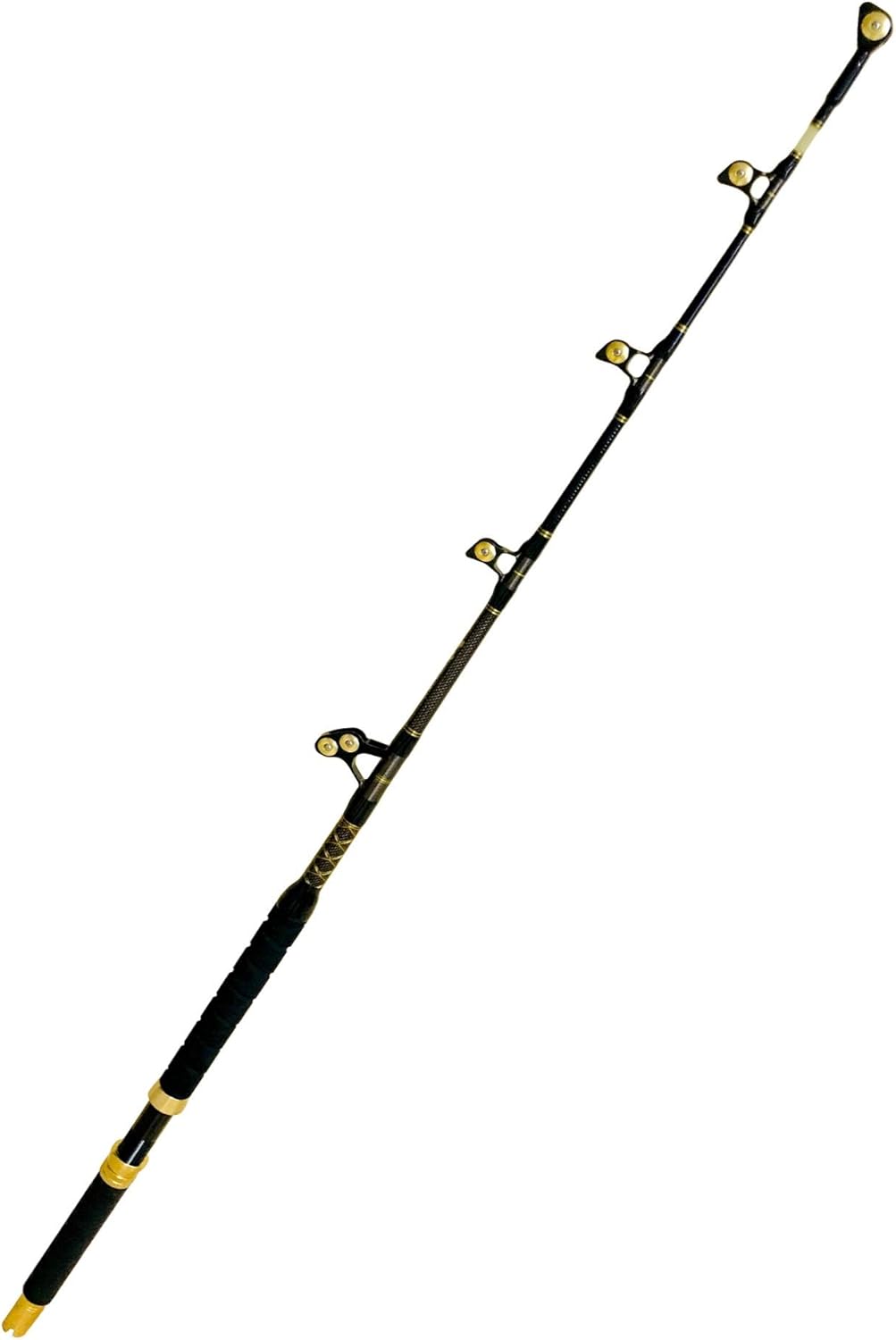 EatMyTackle Roller Guide Saltwater Fishing Rod | Blue Marlin Tournament Edition