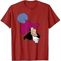 Amazon.com: Disney Peter Pan Captain Hook Face T-Shirt
