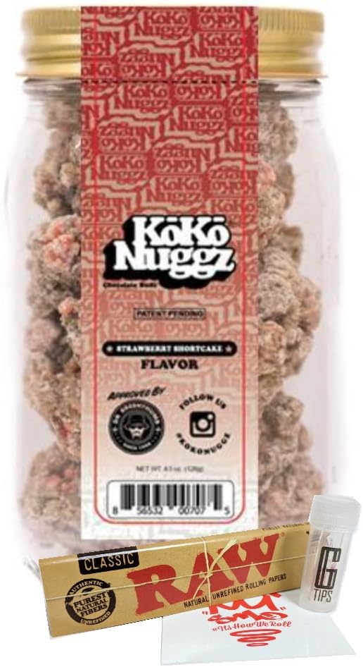 Koko Nuggz Chocolate Nugs from Cali Sweets - Inc G TIP, RAW papers & SMO-KING Slap