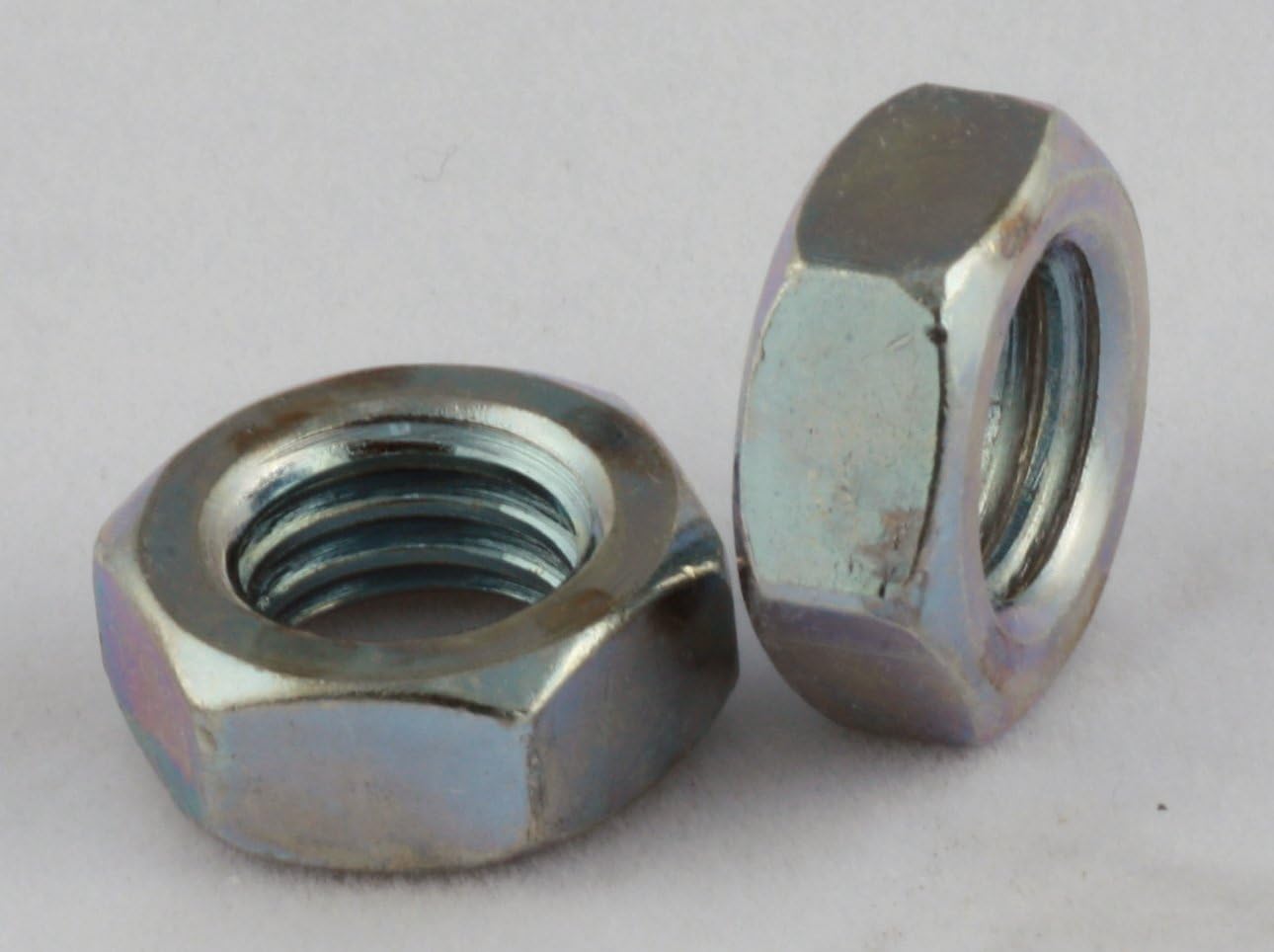 9/1618 Finished Hex Jam Nuts UNF Fine Thread Zinc 50 Pack