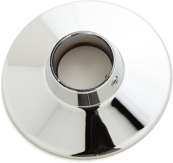 Naiture Brass Round Replacement Shower Arm Flange in Chrome Finish